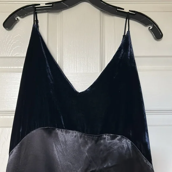 Maje Ryck Satin and Velvet Maxi Dress Size Large NWT - Picture 6 of 7